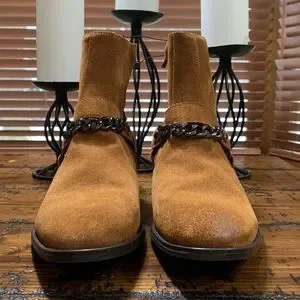 Zara | Shoes | Zara Buckle Chain Chelsea Boots | Poshmark display picture 1